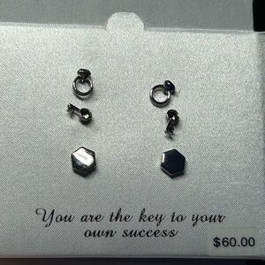 Charming Inspirations Swarovski Multi Ear Set Kohls Studs Fine Silver Plated